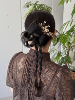 オーラ(ora) 【結婚式お呼ばれリボンヘア】