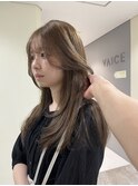 ブリーチなし　オリーブベージュ