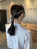 ユニカ(UNIKA)&nbsp;ハッシュカット/グレージュ/デザインカラー/北長瀬