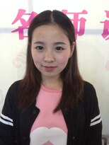 フェリシータ 緑地公園店(felicita) 大人かわいい黒髪センターパート美髪ストレート