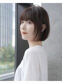 前髪あり耳掛けボブ20代30代40代【AIN.表参道】川原大地