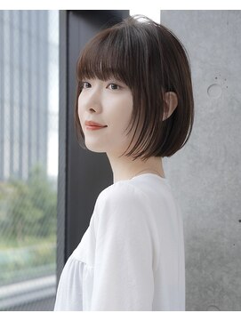 エインアンリー 表参道(AIN.ANLY.) 前髪あり耳掛けボブ20代30代40代【AIN.表参道】川原大地