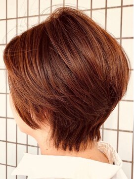 アンティア 拝島店(AN'TIA) オレンジカラーショートボブ