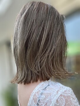 ヘアーエポック(hair epoque) 透明感抜群♪20代30代ダブルカラーブリーチオリーブグレージュ