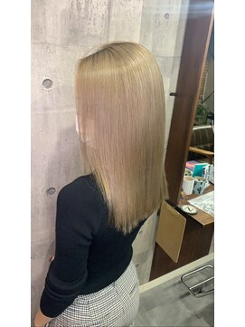 ラフ 難波店(LAFF) #黒髪#ボブルフ#ネビージュ#小顔#ワンレン