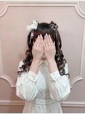 【ヘアセット】生誕にぴったり♪ティアラ×くまさんハーフツイン