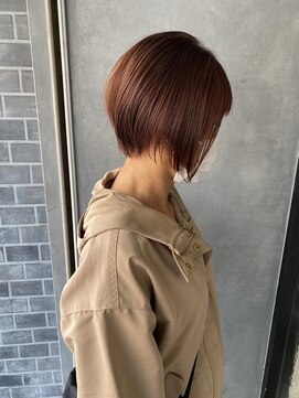 ネオリーブ ジューク 日吉店(Neolive JuQ) 大人かわいいスウィングショート×ピンクブラウン