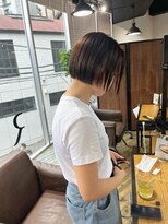 アルカナ 明治神宮前原宿(ARCANA)&nbsp;ミルクティーベージュ　グレージュ　切りっぱなしボブ