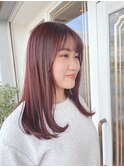 【ルチュラ折戸】ブリーチなしチェリーブラウン