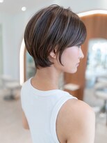 ハバナ 新宿(HAVANA)&nbsp;20代30代大人かわいい斜めバンググレージュカラー小顔前髪ボブ