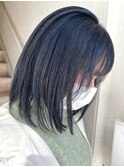 韓国ヘアーブルーブラック@田島