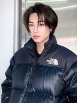 アイティーバイアルバム 松戸店(IT by ALBUM)&nbsp;メンズワンホン_波巻き束感ショートツーブロックマッシュ_9108