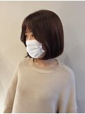 韓国風ボブ×ピンクブラウン