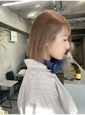 【友都】オールシーズンぴったりな、ブロンドベージュボブ