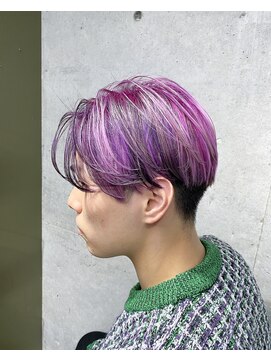 ガルボ ヘアー(garbo hair) ハイトーンデザインカラー高知美容院10代20代