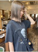 【ダブルカラー】赤みを抑えたハイトーン/ミルクティーアッシュ