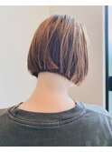 ナチュラルハイトーンボブ
