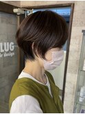ショートボブ/ショートヘア/脱白髪染め/白髪ぼかし/髪質改善