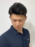 【平日限定20%オフ】カット+眉＆産毛メンテ＋アイロンパーマ(部分)「7600円」