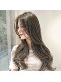 韓国ヘーゼルブラウンベージュ#レイヤーカット#髪質改善#前髪