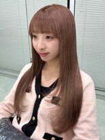 ジーナリア(Xena ria)&nbsp;《衣織》ピンクベージュ/レイヤー/ワイドバング