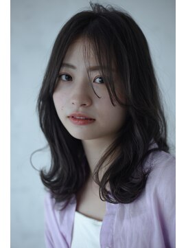 ヘアメイク グランドブロッサム 川越神明町店(HAIR&MAKE Grand Blossom) レイヤーロブ顔周りデザインアッシュブラウンヘアカラー【川越】