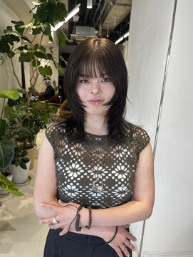 リル 茅ヶ崎(Liru:) 【河野凜】ざくざくレイヤー×オリーブブラウン