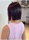 ボブショートミディアム前髪カット韓国ヘア小顔_ba567332