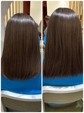 艶美髪！　扱いやすい髪へ　髪質改善縮毛矯正！