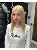 海外ガール風ブロンドヘア