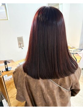  fit stand 千葉/ショートボブ/カット/パーマ/ダブルカラー/トリートメント/縮毛矯正 イメチェン/ピンクベージュ/アンブレラカラー[千葉]