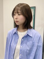 ヌヌ 渋谷 原宿 明治神宮前(nunu)&nbsp;ロブカットオリーブベージュ赤みなしベージュ