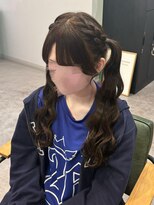 コルツー(CoL2) 編み込みツインテール/体育祭ヘア/横浜ヘアメ