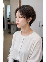 バグズ ヘアデザイン 桔梗が丘店(Baguz HAIR DESIGN)&nbsp;丸み美シルエット×耳掛けショート