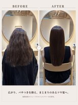 ソウスシア(SOURCE cia) 髪質改善ストレートbefore after【佐藤和弥】