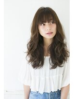 クレス 本川越店&nbsp;ほつれたカールが今っぽいミントアッシュロングルーズウェーブ