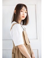 モカ ヘアーデザイン(moca HAIR DESIGN) 【moca HAIR DESIGN】グレージュのストレートスタイル