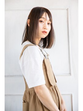 モカ ヘアーデザイン(moca HAIR DESIGN) 【moca HAIR DESIGN】グレージュのストレートスタイル