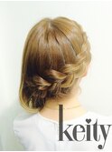 アレンジ 編み込みサイドアップ【TEL予約】¥1500→¥1300
