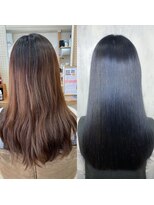 アンフィドットドゥルドゥ(AnFye.dueldo)&nbsp;ジュエリーシステム×LULUTr×縮毛矯正＋オレオルカラー