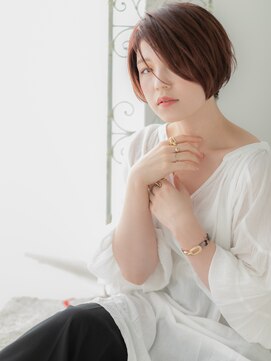 アルバハナレ 横浜(αlba HANARE) 関内/髪質改善/アッシュピンク×大人な前下がりボブb