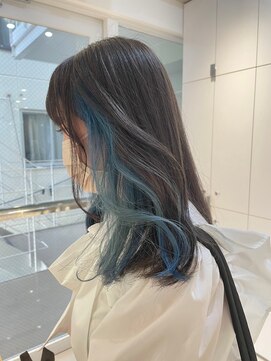 ガリカ シーム(Gallica/SEAM) 【川辺晴加】インナーカラーブルー/ブルーアッシュ/ハイブリーチ