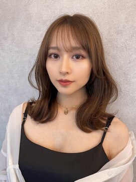 プアメリア 名古屋(Puamelia) トリートメント ブリーチなしダブルカラー 前髪縮毛矯正