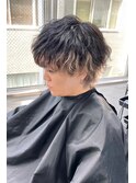 ~波巻きメンズメッシュインナーカラー~【Ria 大阪 梅田】