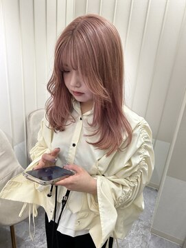 トッカ 天神店(tocca) ピンクベージュ×顔まわりレイヤー