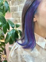 ヤード 藤沢(YARD)&nbsp;ブルー×パープル×インナーカラー【藤沢駅/藤沢】