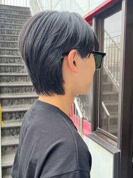 アイズ 海老名(AIZU) シースルーマッシュ メンズカット メンズサロン 眉毛 ウルフ