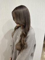 フロレゾン(florasion) エクステ付けてからカラー　ラテグレージュ