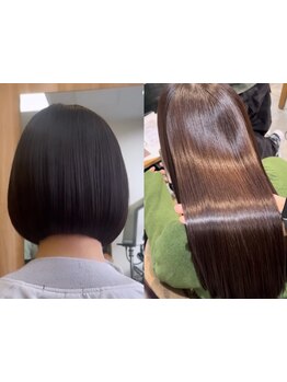 【髪質改善】柔らかく艶やかにまとまるナチュラルなストレートヘアをご提供します。【港南台/髪質改善】