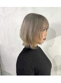 #ボブレイヤー×シルバーベージュ